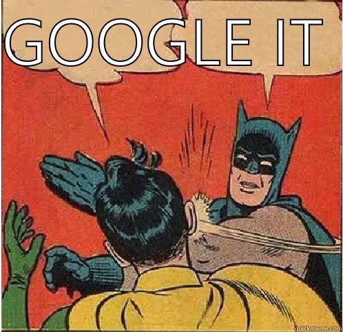 GOOGLE IT   Batman Slapping Robin
