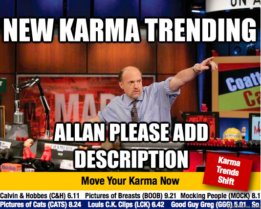 NEW KARMA TRENDING ALLAN PLEASE ADD DESCRIPTION  Mad Karma with Jim Cramer