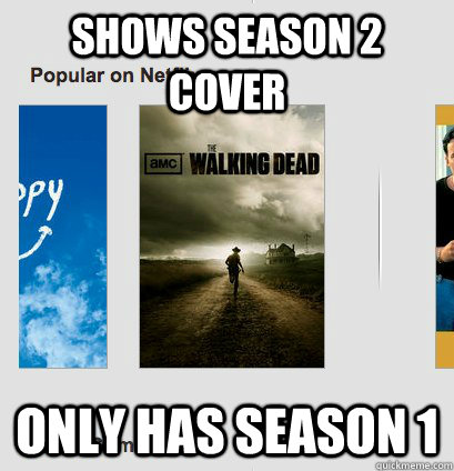 shows season 2 cover only has season 1  