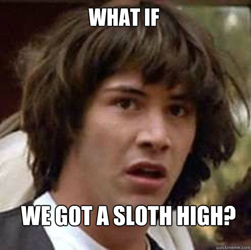 WHAT IF WE GOT A SLOTH HIGH?  What if DBZ