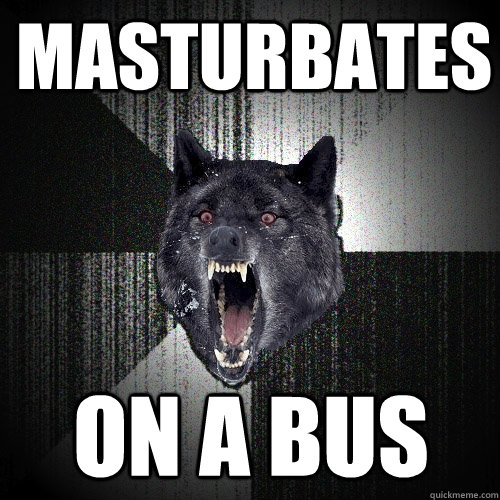 masturbates on a bus  Insanity Wolf