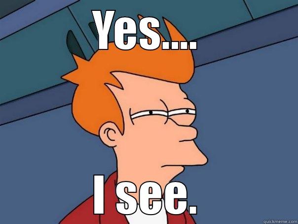 YES.... I SEE. Futurama Fry