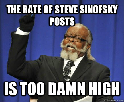 The rate of Steve Sinofsky posts is too damn high  Too Damn High