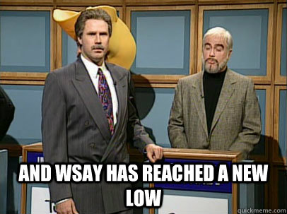  and wsay has reached a new low  Celebrity Jeopardy Sean Connery