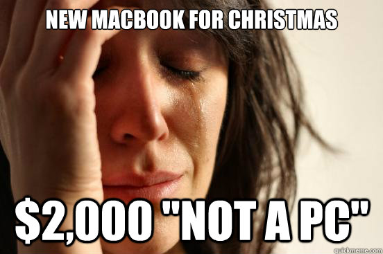 new macbook for Christmas $2,000 