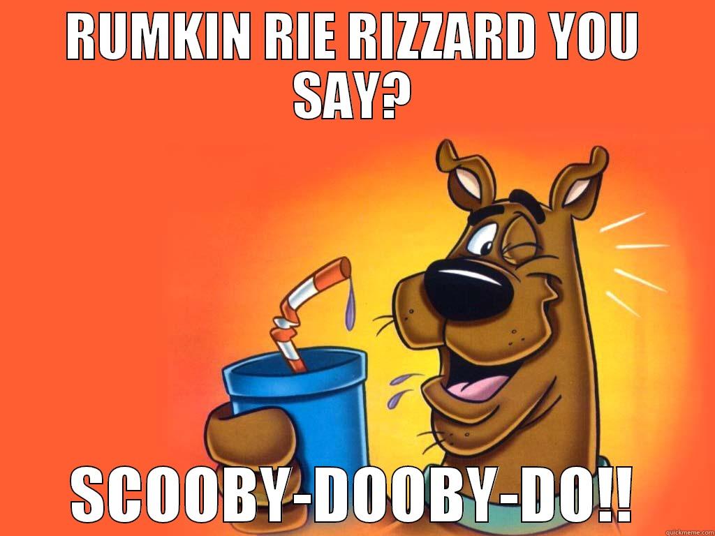 Stoned Scooby-Doo - RUMKIN RIE RIZZARD YOU SAY? SCOOBY-DOOBY-DO!! Misc