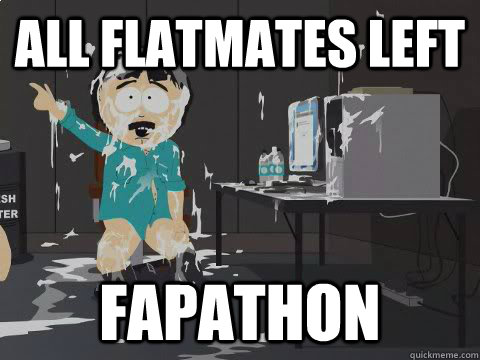 ALL FLATMATES LEFT FAPATHON  Internet Fapping