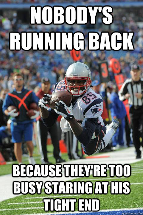 Nobody's running back Because they're too busy staring at his tight end - Nobody's running back Because they're too busy staring at his tight end  Ridiculously Photogenic Receiver