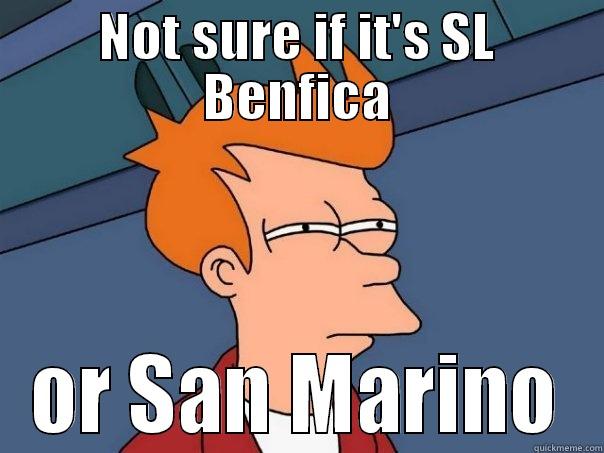 NOT SURE IF IT'S SL BENFICA OR SAN MARINO Futurama Fry