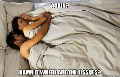 Again? Damn it where are the tissues?  spooning couple