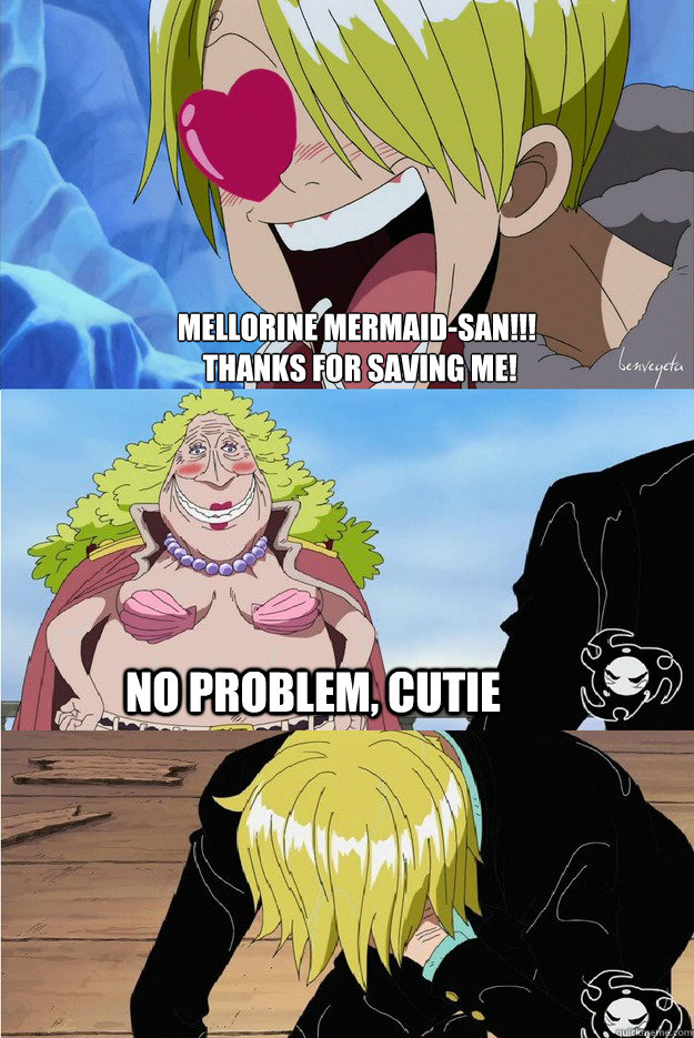 Mellorine Mermaid-San!!!
 thanks for saving me! No problem, cutie  