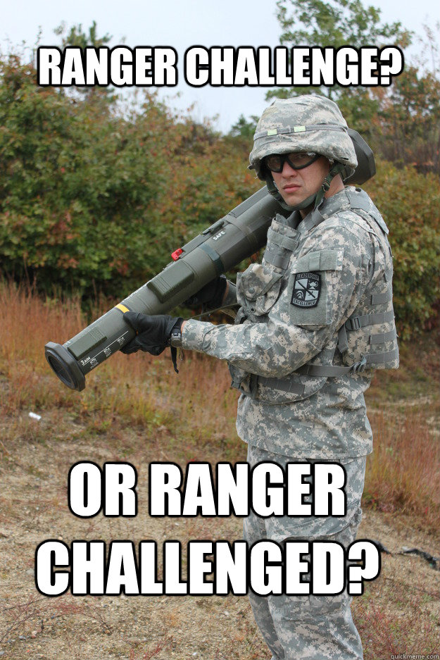 Ranger Challenge? Or Ranger Challenged? - Ranger Challenge? Or Ranger Challenged?  Cateye Fail