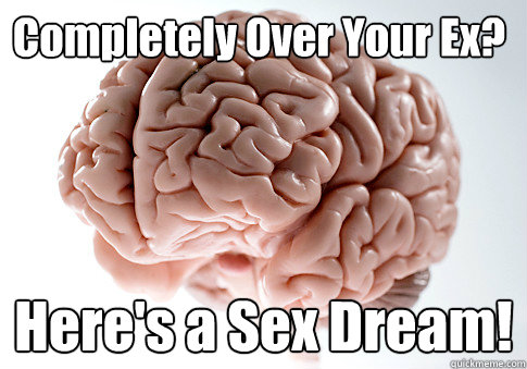 Completely Over Your Ex? Here's a Sex Dream!  - Completely Over Your Ex? Here's a Sex Dream!   Scumbag Brain