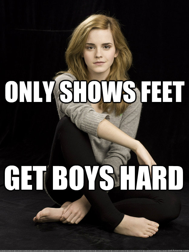 only shows feet get boys hard  