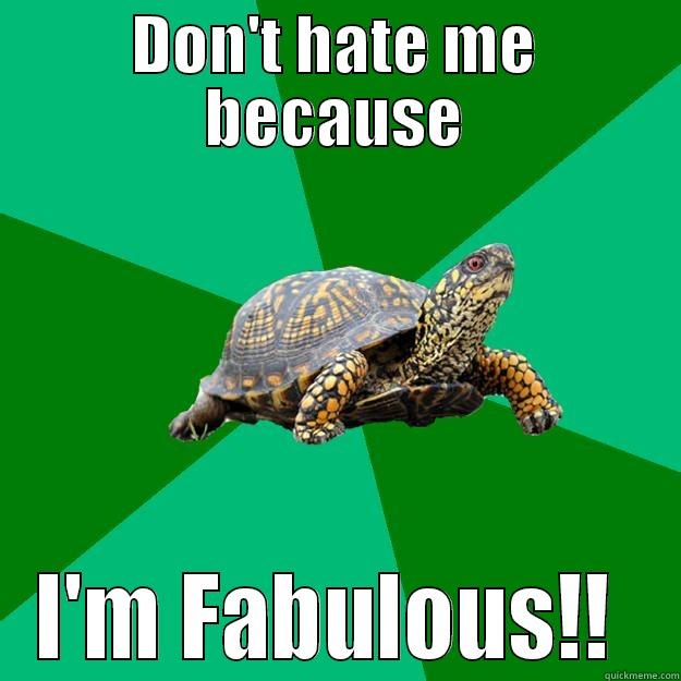DON'T HATE ME BECAUSE I'M FABULOUS!!  Torrenting Turtle