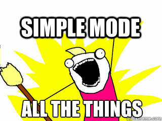ALL THE THINGS Simple Mode  All The Thigns