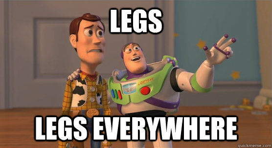 Legs legs everywhere  Toy Story Everywhere