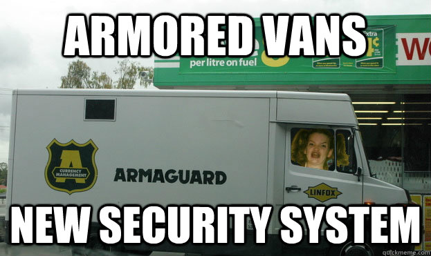 armored vans new security system  