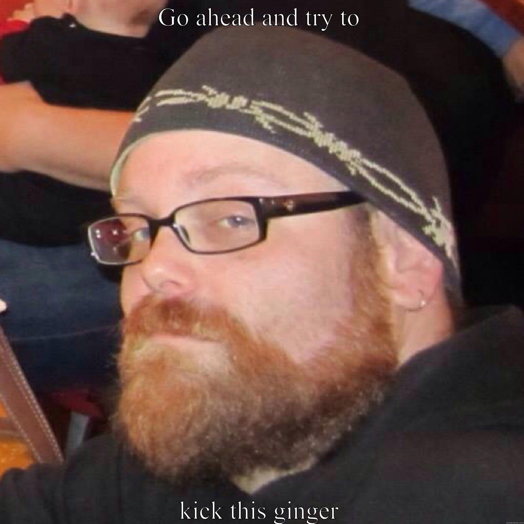 GO AHEAD AND TRY TO KICK THIS GINGER Misc