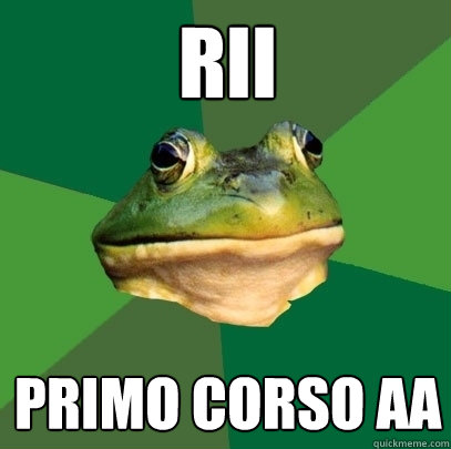 rii primo corso aa  Foul Bachelor Frog