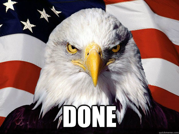  done  Evil American Eagle