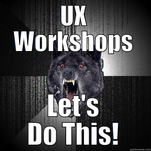 UX WORKSHOPS LET'S DO THIS! Insanity Wolf