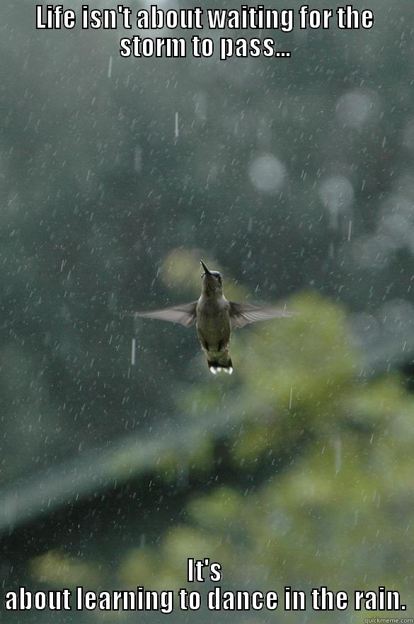 Rain Dance - LIFE ISN'T ABOUT WAITING FOR THE STORM TO PASS... IT'S ABOUT LEARNING TO DANCE IN THE RAIN. Misc