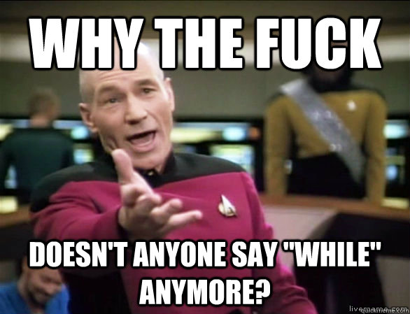 why the fuck doesn't anyone say 