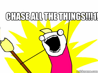 Chase all the things!!!1!  All The Things