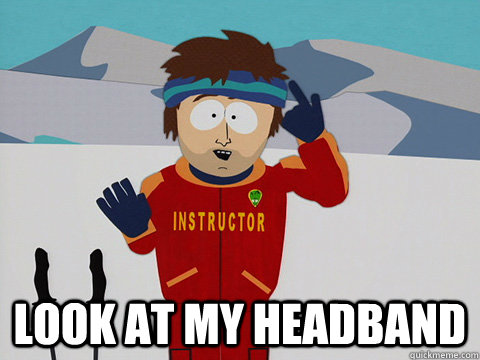  LOOK AT MY HEADBAND  Super Cool Ski Instructor