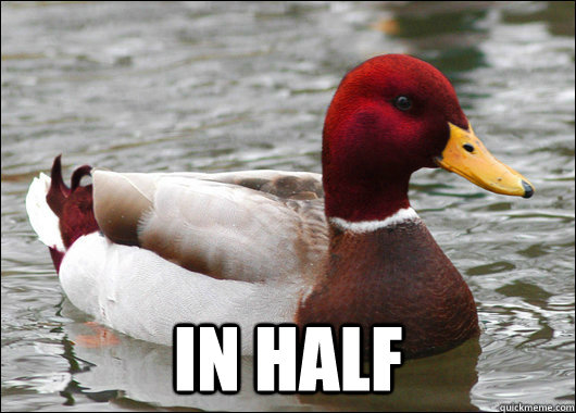 in half  Malicious Advice Mallard