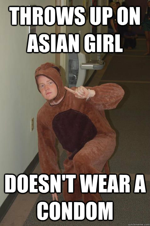 Throws up on Asian Girl  Doesn't Wear a Condom  Raw Dog Ryan