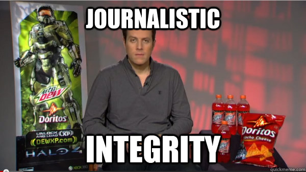 Journalistic  Integrity  Excited Geoff Keighley
