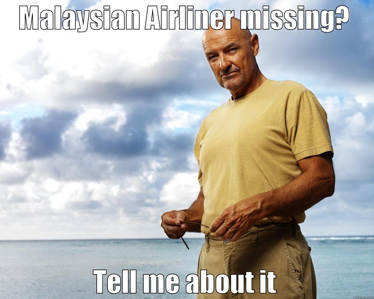MALAYSIAN AIRLINER MISSING? TELL ME ABOUT IT Misc