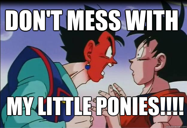 DON'T MESS WITH MY LITTLE PONIES!!!!  
