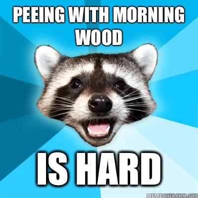 Peeing with morning wood  Is hard - Peeing with morning wood  Is hard  Misc