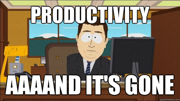 productivity Aaaand it's gone Caption 3 goes here  aaaand its gone