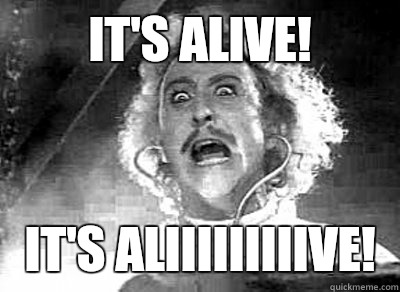 It's alive! it's aliiiiiiiiive! - It's alive! it's aliiiiiiiiive!  Frankenstein