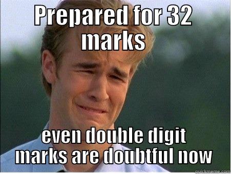 PREPARED FOR 32 MARKS EVEN DOUBLE DIGIT MARKS ARE DOUBTFUL NOW 1990s Problems