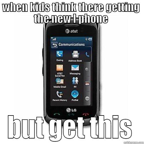 WHEN KIDS THINK THERE GETTING THE NEW I PHONE BUT GET THIS Misc
