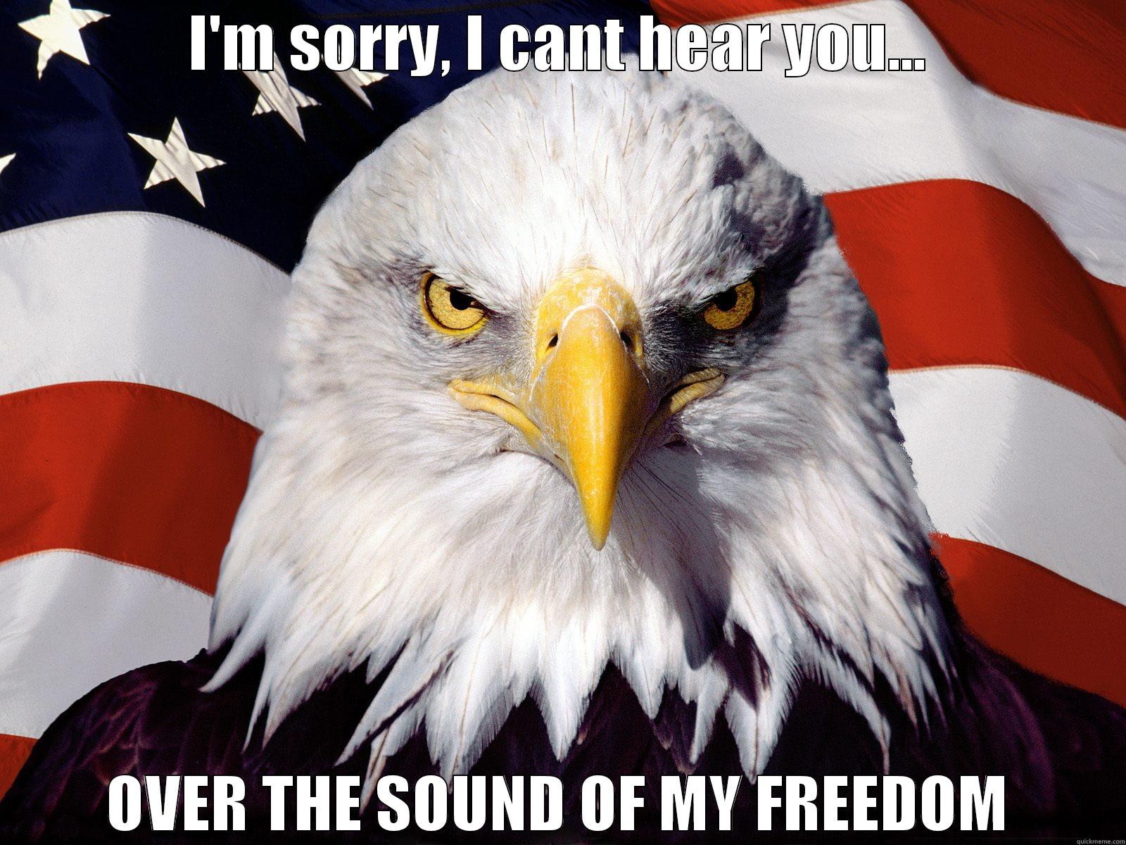 I'M SORRY, I CANT HEAR YOU... OVER THE SOUND OF MY FREEDOM Misc