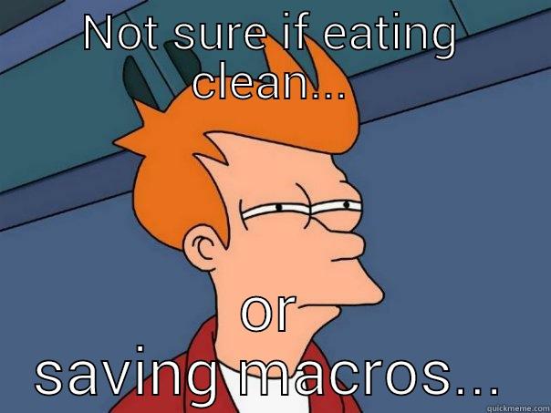 NOT SURE IF EATING CLEAN... OR SAVING MACROS... Futurama Fry