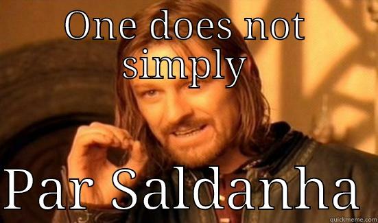 ONE DOES NOT SIMPLY  PAR SALDANHA Boromir