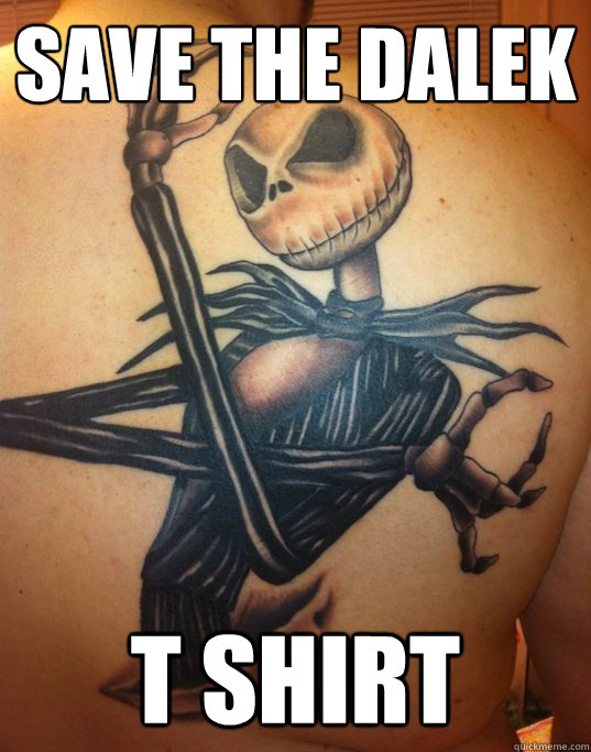 SAVE THE DALEK T SHIRT  
