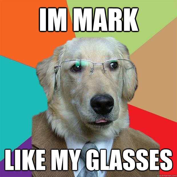 im mark LIKE MY GLASSES - im mark LIKE MY GLASSES  Business Dog