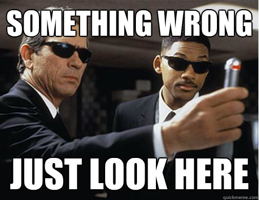 something wrong  just look here - something wrong  just look here  EXAMS MIB STYLE