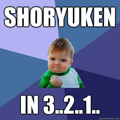 Shoryuken in 3..2..1..  Success Kid