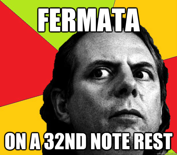 Fermata On a 32nd note rest - Fermata On a 32nd note rest  Insanity composer