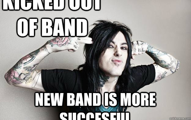 Kicked out of band new band is more succesful - Kicked out of band new band is more succesful  Ronnie radke - caught like a fly falling in reverse