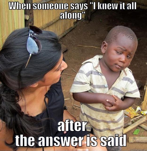 WHEN SOMEONE SAYS 